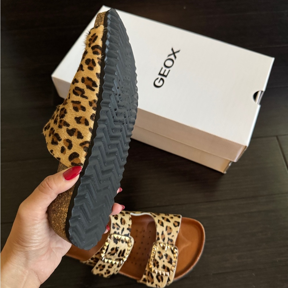GEOX Leopard Print Slides - Picture 5 of 8